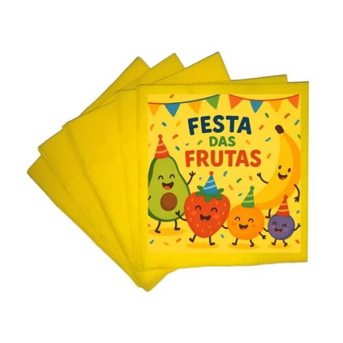 Guardanapo de Papel Personalizado Festa das Frutas