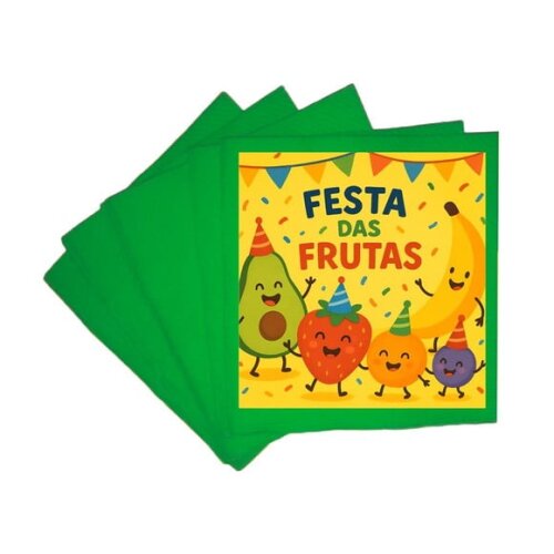 Guardanapo de Papel Personalizado Festa das Frutas
