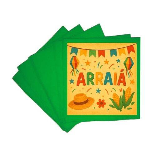 Guardanapo de Papel Personalizado Festa Junina Arraiá