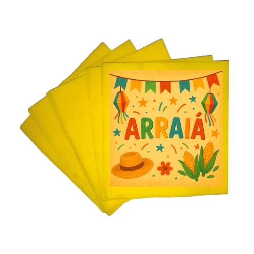 Guardanapo de Papel Personalizado Festa Junina Arraiá