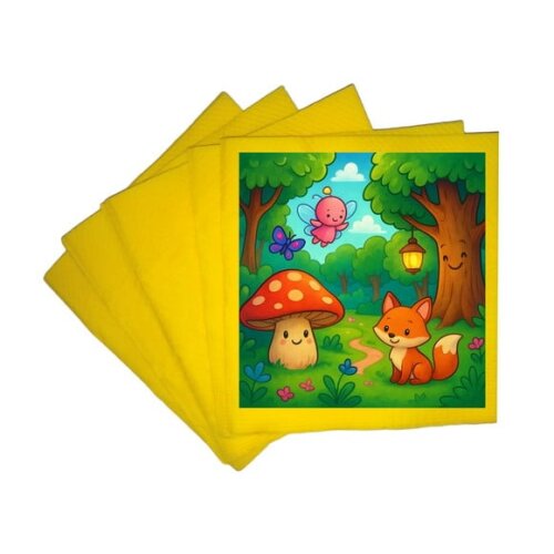 Guardanapo de Papel Personalizado Floresta Encantada