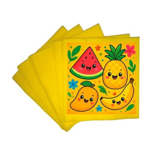 Guardanapo de Papel Personalizado Frutas Tropicais