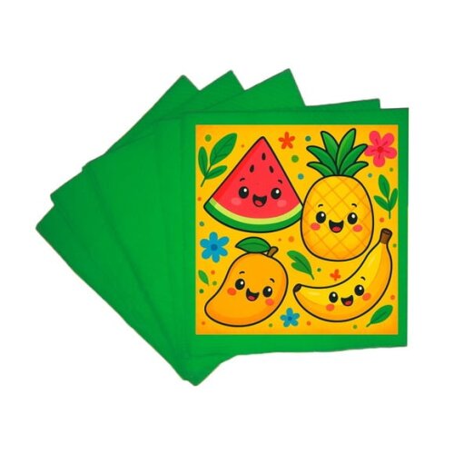 Guardanapo de Papel Personalizado Frutas Tropicais