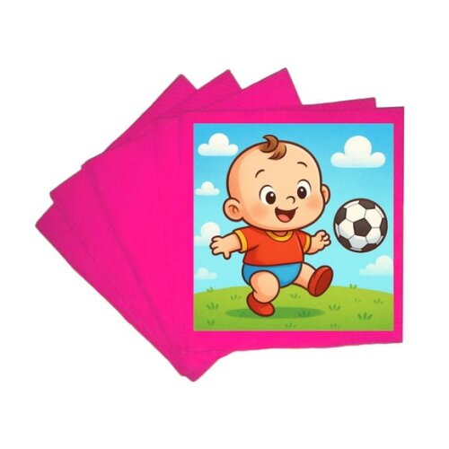 Guardanapo de Papel Personalizado Futebol Baby