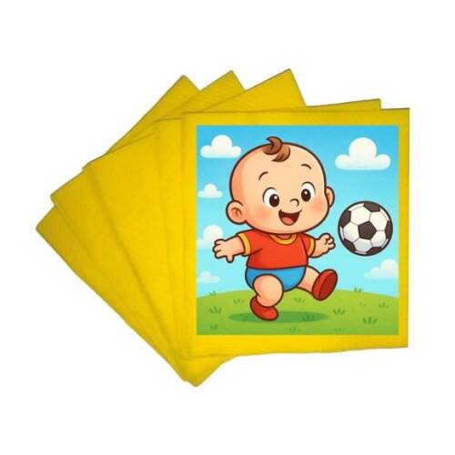 Guardanapo de Papel Personalizado Futebol Baby
