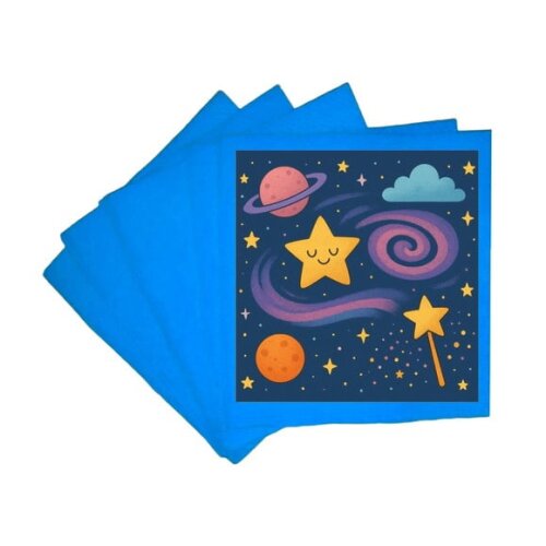 Guardanapo de Papel Personalizado Galáxia Mágica