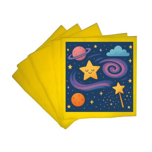 Guardanapo de Papel Personalizado Galáxia Mágica