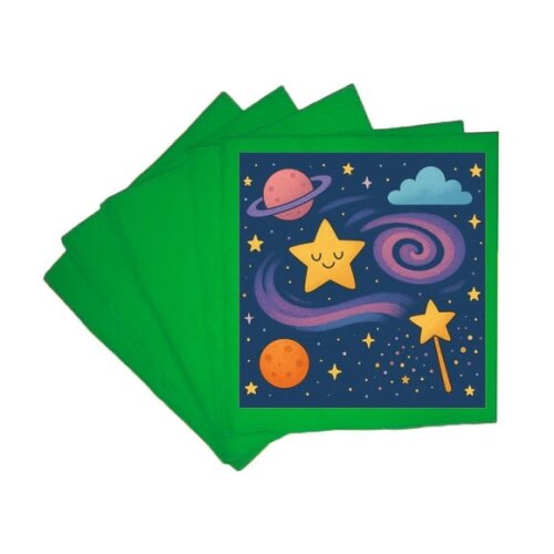 Guardanapo de Papel Personalizado Galáxia Mágica