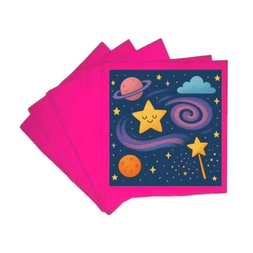 Guardanapo de Papel Personalizado Galáxia Mágica