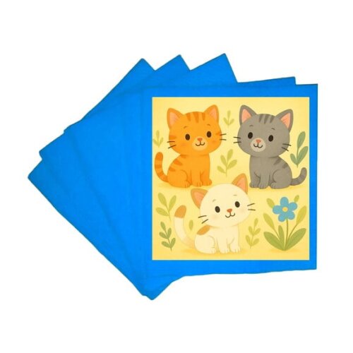 Guardanapo de Papel Personalizado Gatinhos