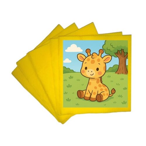 Guardanapo de Papel Personalizado Girafinha Baby