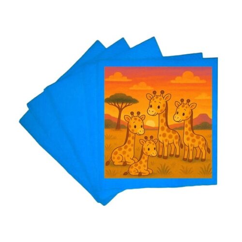 Guardanapo de Papel Personalizado Girafinhas