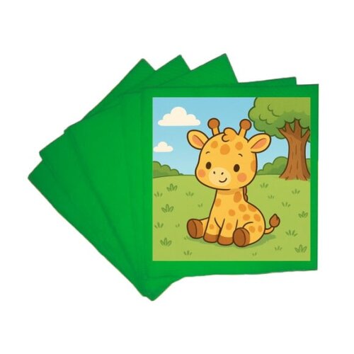 Guardanapo de Papel Personalizado Girafinha Baby