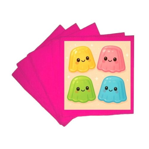 Guardanapo de Papel Personalizado Gelatinas