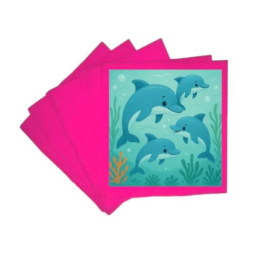 Guardanapo de Papel Personalizado Golfinhos