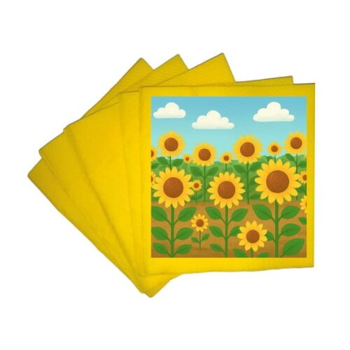 Guardanapo de Papel Personalizado Girassóis