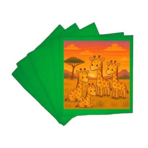 Guardanapo de Papel Personalizado Girafinhas