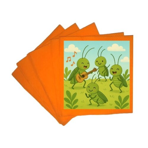 Guardanapo de Papel Personalizado Grilos