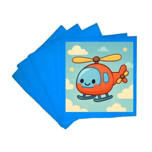 Guardanapo de Papel Personalizado Helicóptero