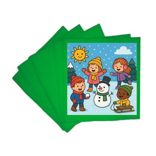 Guardanapo de Papel Personalizado Inverno Divertido