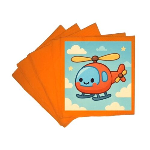 Guardanapo de Papel Personalizado Helicóptero