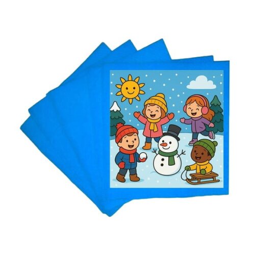 Guardanapo de Papel Personalizado Inverno Divertido