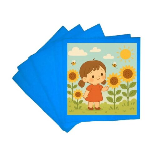 Guardanapo de Papel Personalizado Jardim dos Girassóis