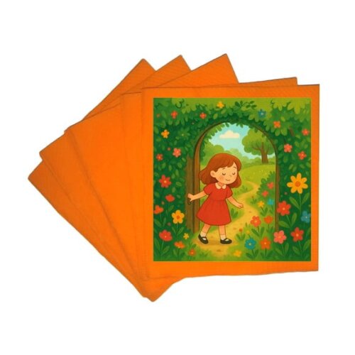 Guardanapo de Papel Personalizado Jardim Secreto