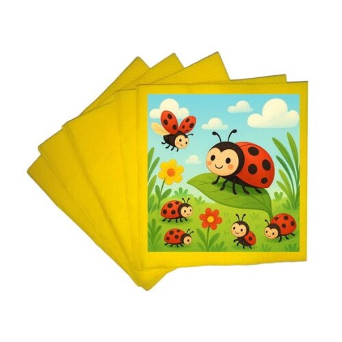 Guardanapo de Papel Personalizado Joaninhas