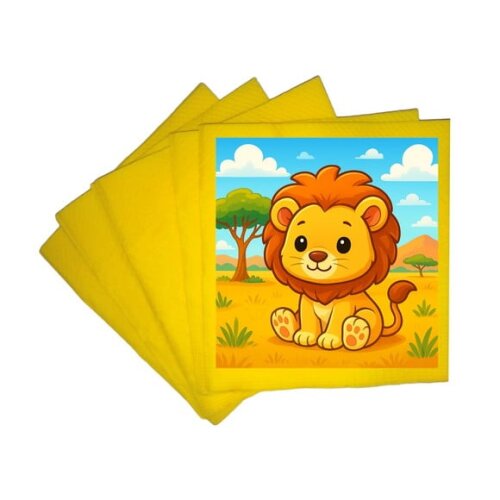 Guardanapo de Papel Personalizado Leão Baby