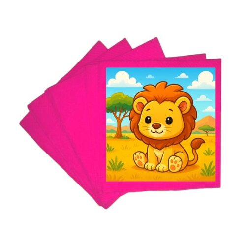 Guardanapo de Papel Personalizado Leão Baby