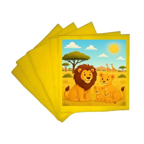 Guardanapo de Papel Personalizado Leões