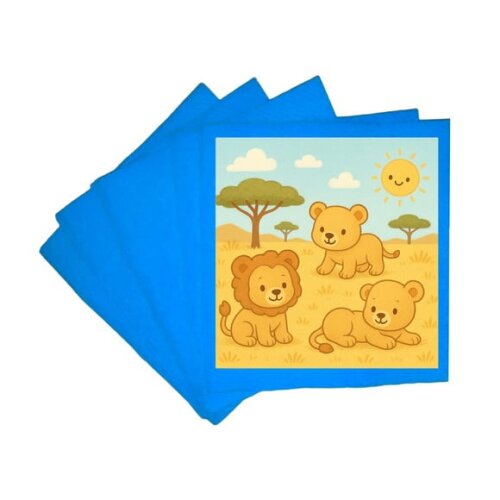 Guardanapo de Papel Personalizado Leãozinhos