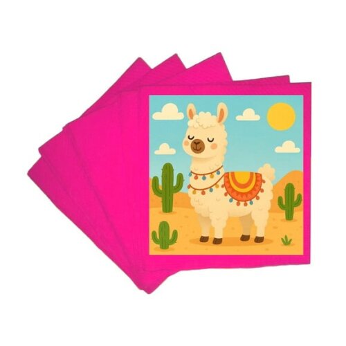 Guardanapo de Papel Personalizado Lhama