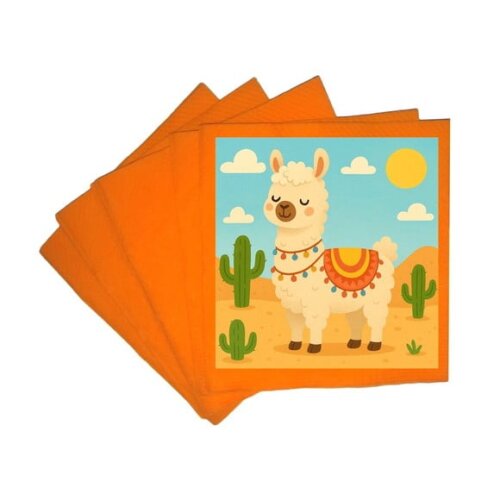 Guardanapo de Papel Personalizado Lhama