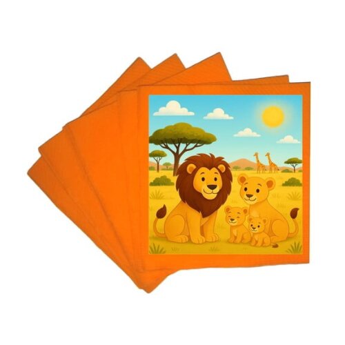 Guardanapo de Papel Personalizado Leões