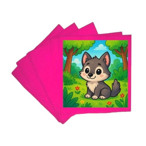 Guardanapo de Papel Personalizado Lobinho