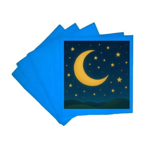 Guardanapo de Papel Personalizado Lua e Estrelas