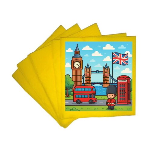 Guardanapo de Papel Personalizado Londres
