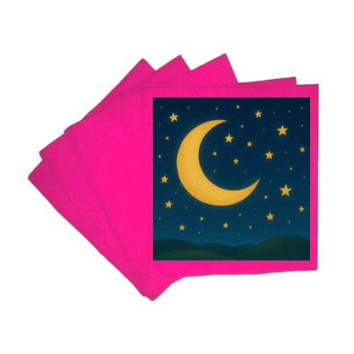 Guardanapo de Papel Personalizado Lua e Estrelas