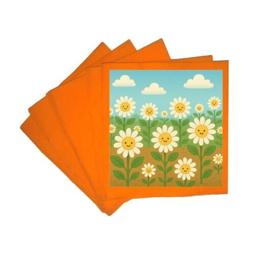 Guardanapo de Papel Personalizado Margaridas