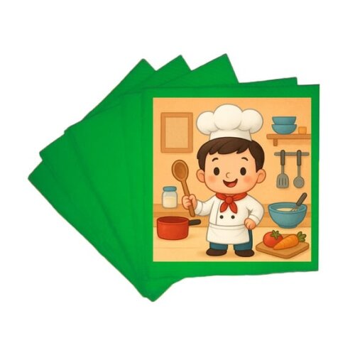 Guardanapo de Papel Personalizado Mini Chefe Menino