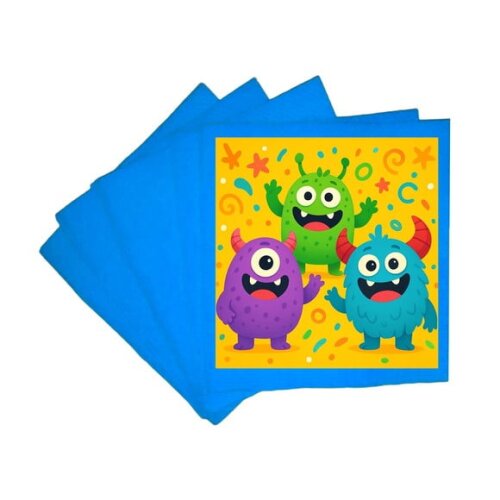 Guardanapo de Papel Personalizado Monstrinhos