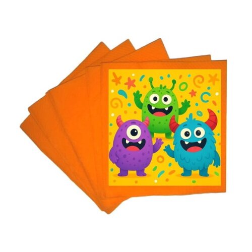Guardanapo de Papel Personalizado Monstrinhos