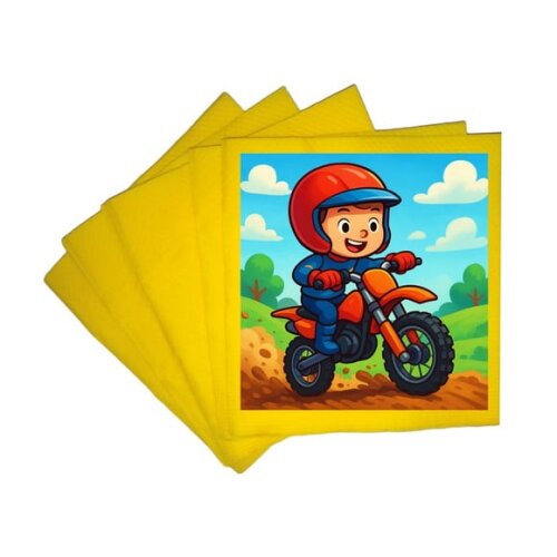 Guardanapo de Papel Personalizado Motocross