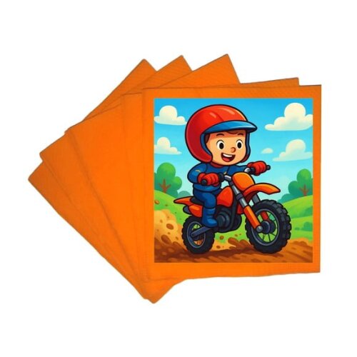Guardanapo de Papel Personalizado Motocross