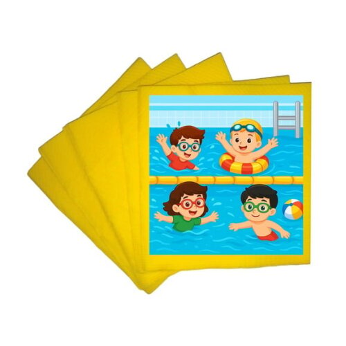 Guardanapo de Papel Personalizado Natação