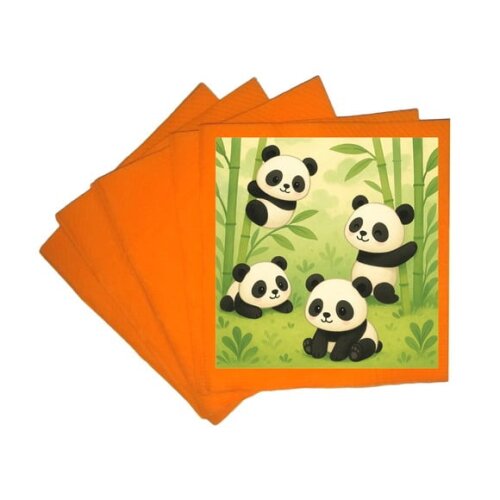 Guardanapo de Papel Personalizado Pandinhas