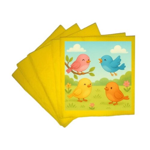 Guardanapo de Papel Personalizado Passarinhos