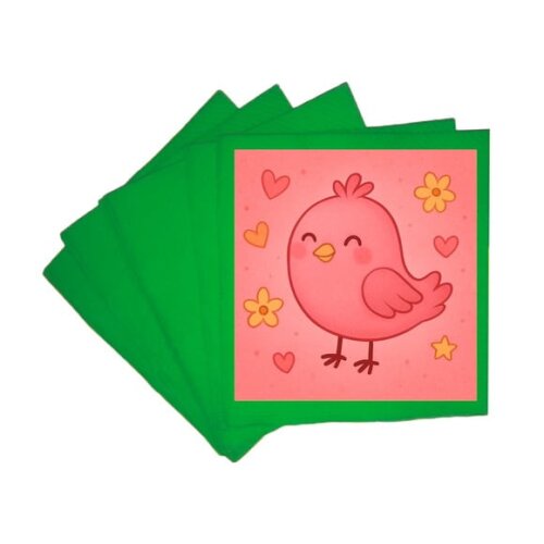 Guardanapo de Papel Personalizado Passarinho Rosa